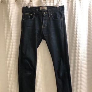 Naked and famous raw denim jeans